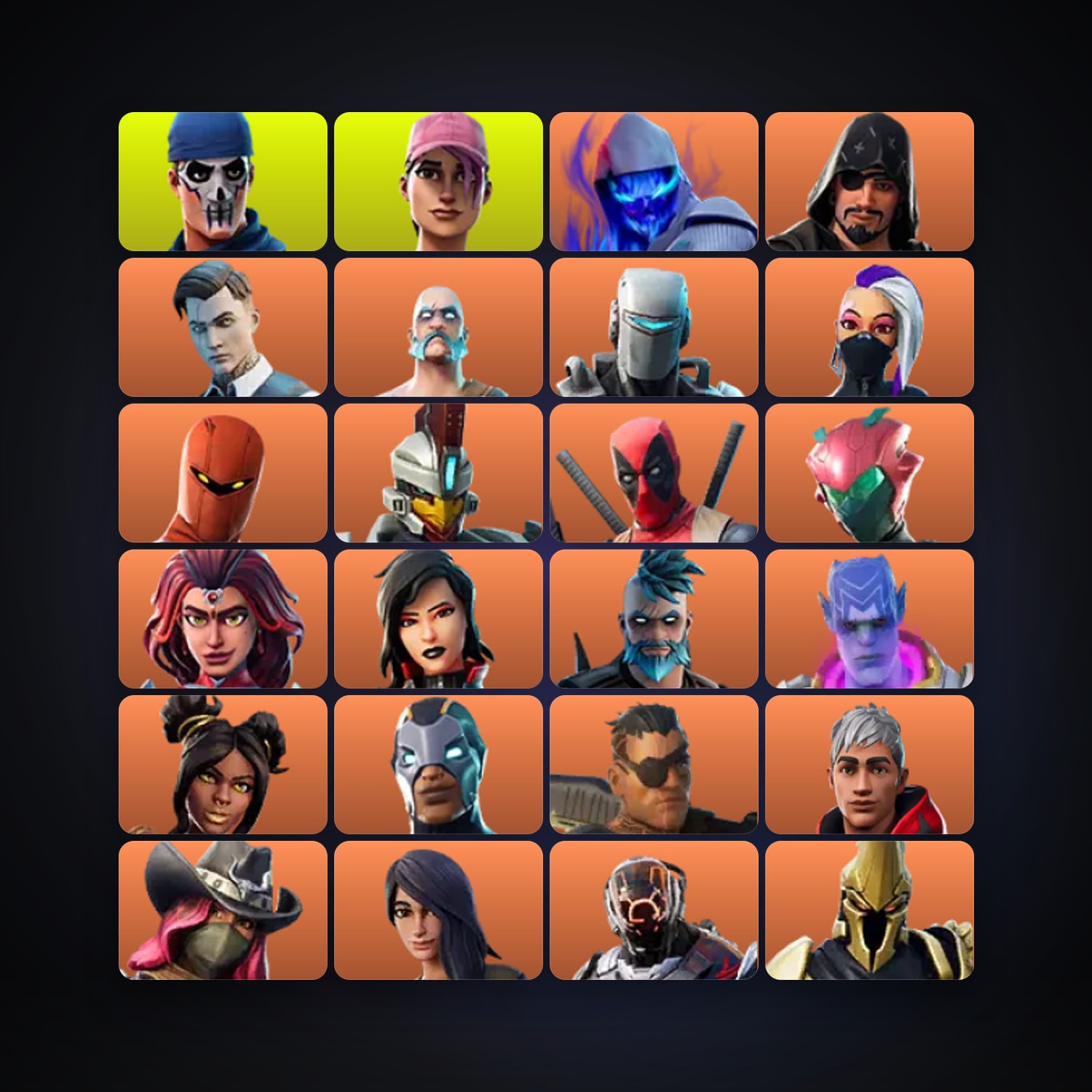 Fusion — Blackheart — 173 skins — 300 V-Bucks — lvl 5512 — HabibiAccounts