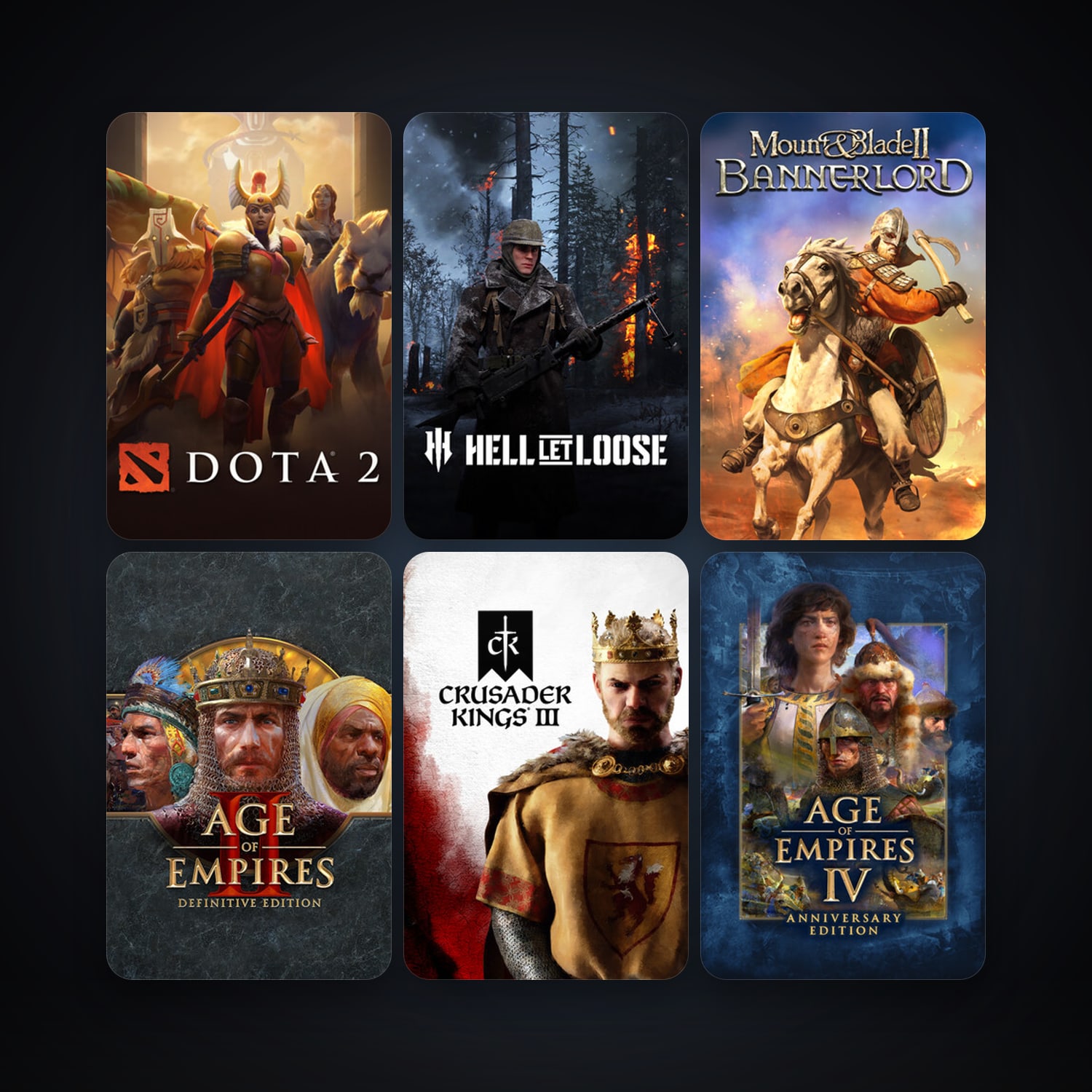 Dota 2 + Mount & Blade II: Bannerlord, 16 games, clean — HabibiAccounts