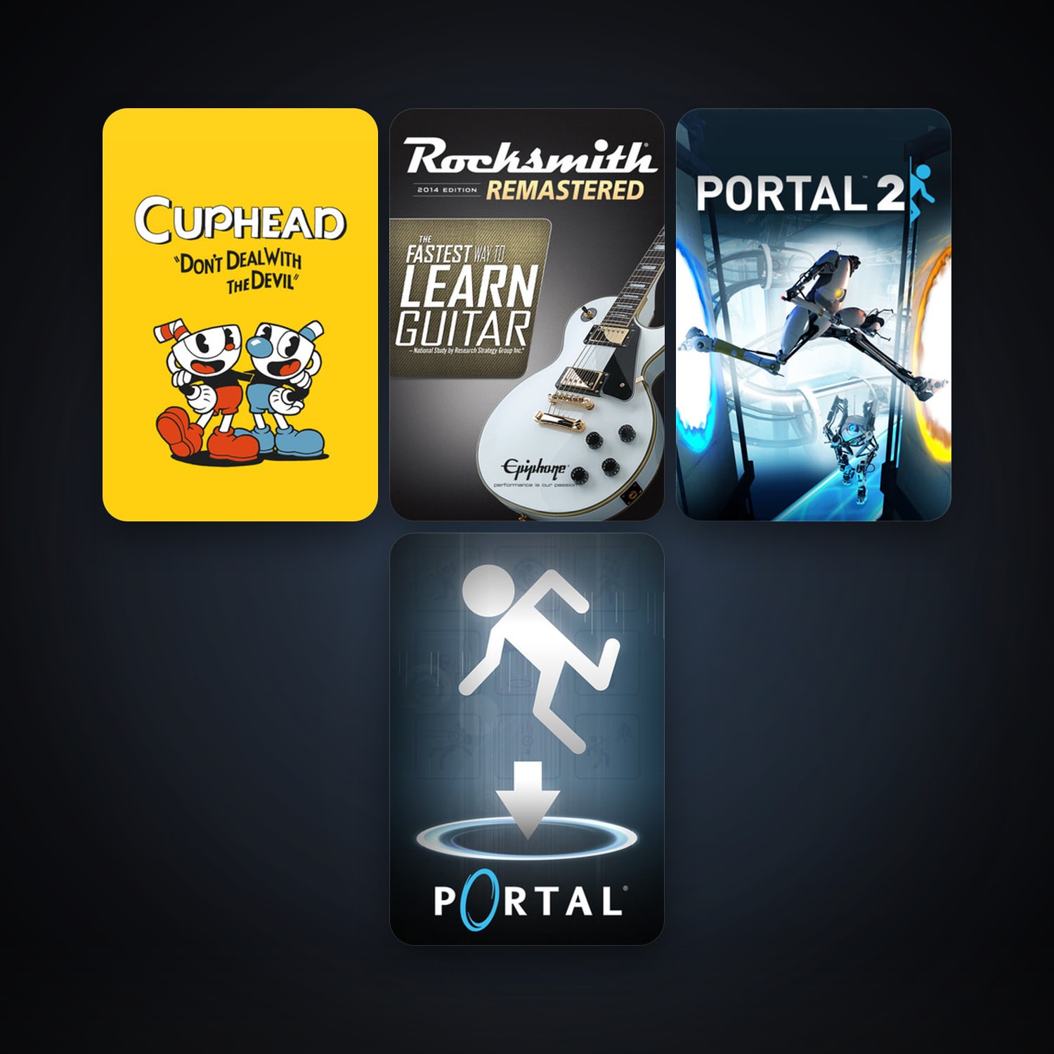 Portal + Portal 2, 4 games, clean — HabibiAccounts