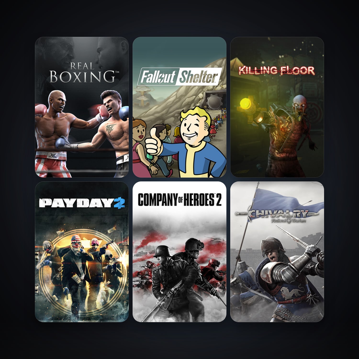 Killing Floor + Company of Heroes, 104 games, clean — HabibiAccounts