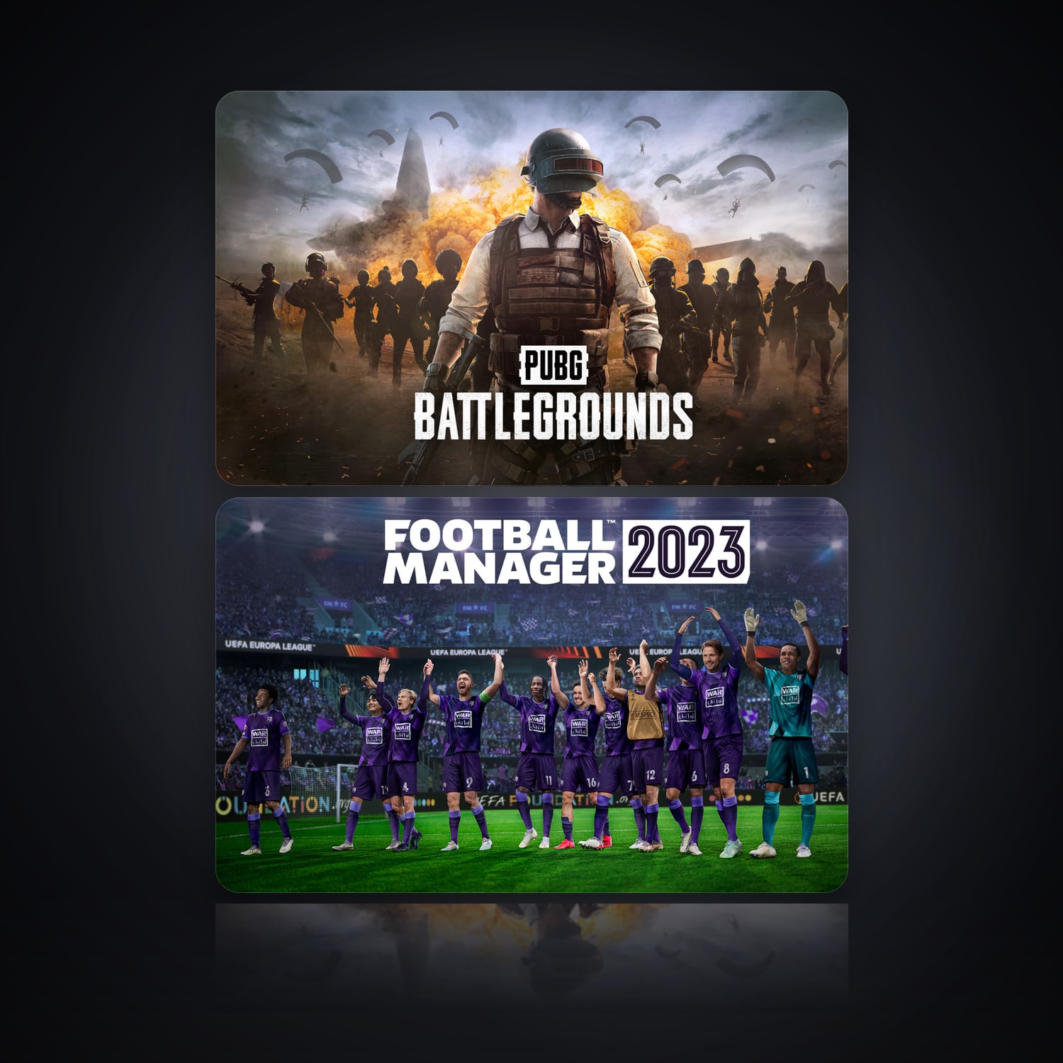 PUBG: BATTLEGROUNDS & Football Manager 2023 Demo | 2 Games — HabibiAccounts