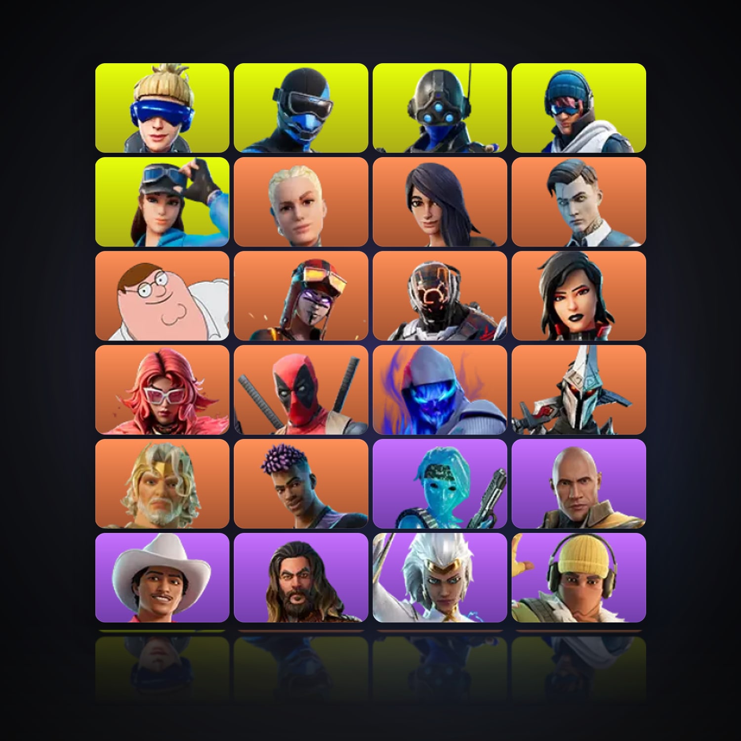 Fortnite | 154 Skins | 100 V-Bucks | Level 3264 | 701 Wins — HabibiAccounts