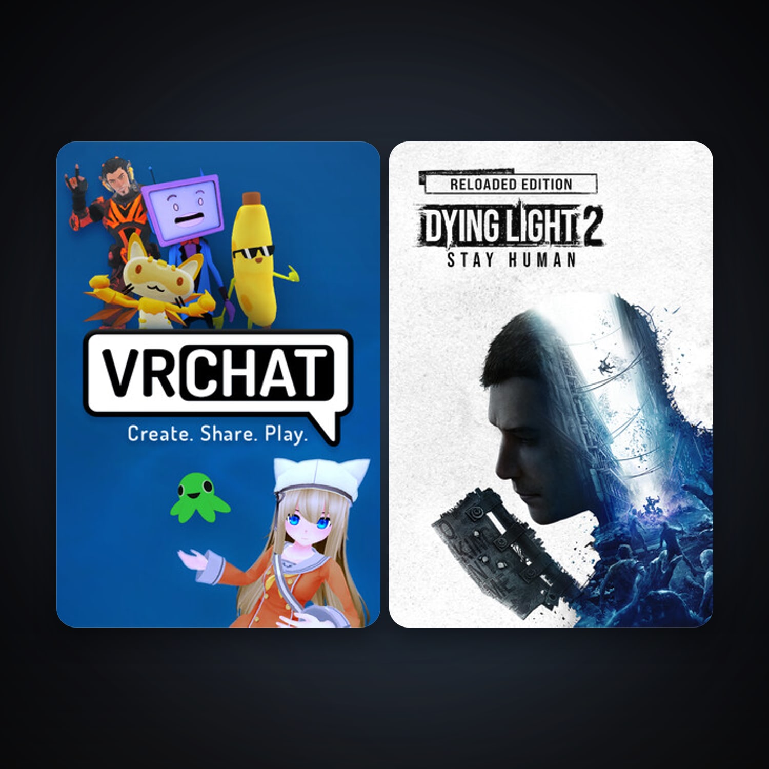 VRChat + Dying Light 2 Stay Human, 2 games, clean — HabibiAccounts