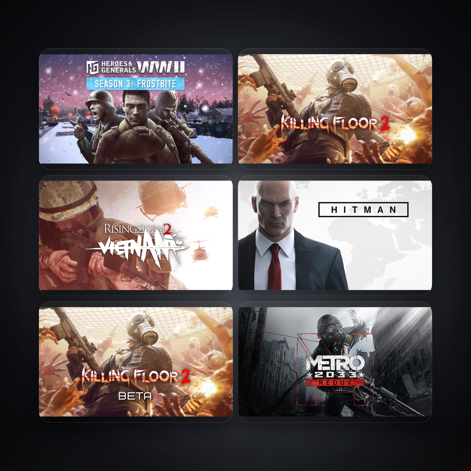 Heroes & Generals WWII & Killing Floor 2 | 14 Games — HabibiAccounts