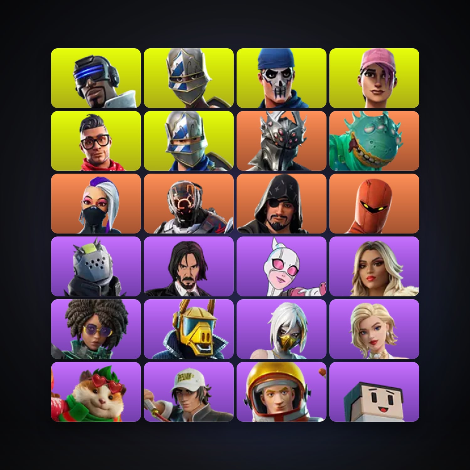 Fortnite account with Blue Squire & Royale Knight — 79 skins — lvl 1813 — HabibiAccounts