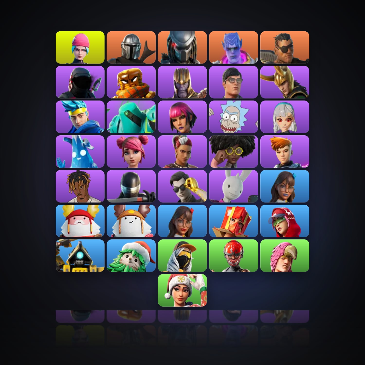 Fortnite | 36 Skins | 200 V-Bucks | Level 870 | 77 Wins — HabibiAccounts