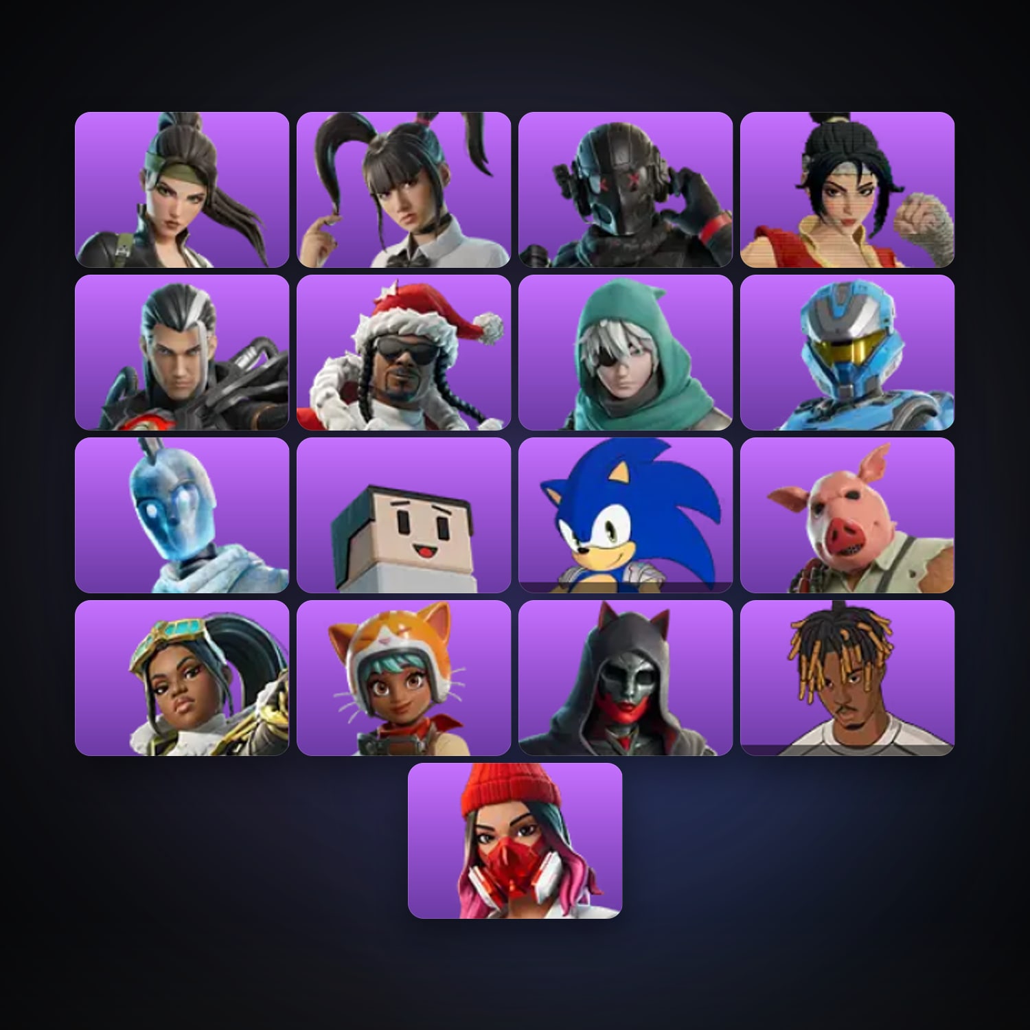 Fortnite | 17 Skins | 800 V-Bucks | Level 967 | 54 Wins — HabibiAccounts