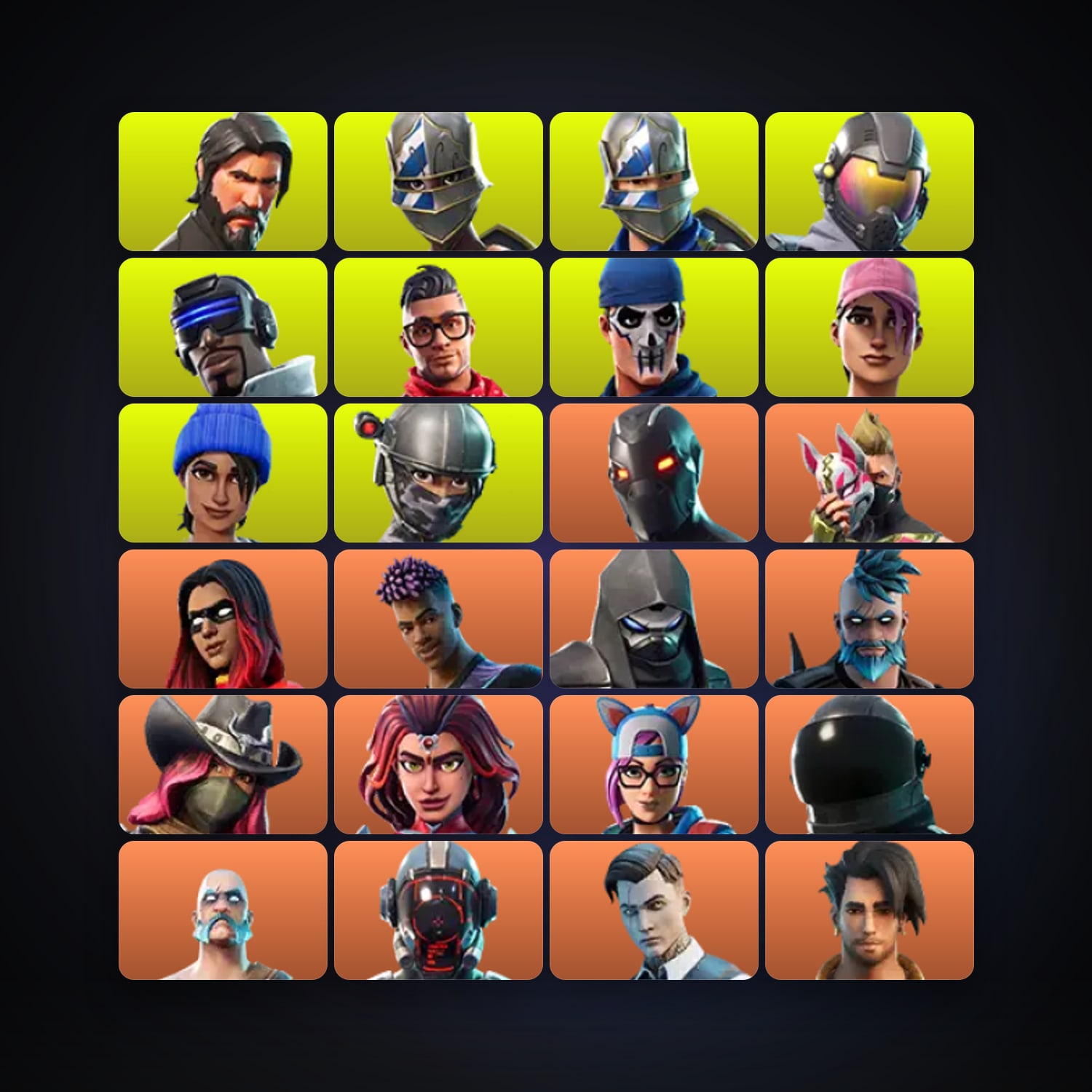 Fortnite locker — 117 skins — 400 V-Bucks — lvl 1899 — HabibiAccounts