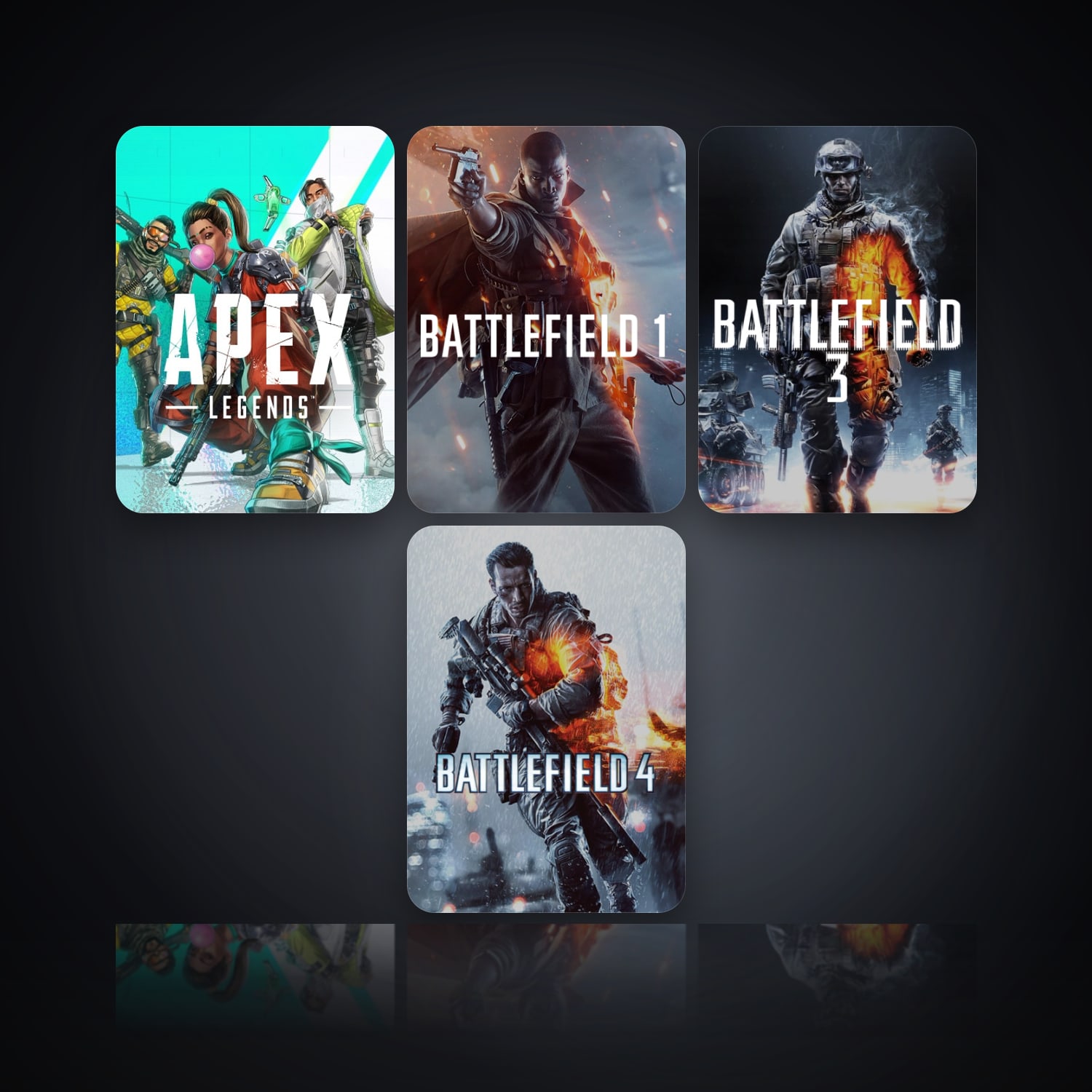 Apex Legends & Battlefield 1 | 4 Games | Apex Lvl 2 — HabibiAccounts
