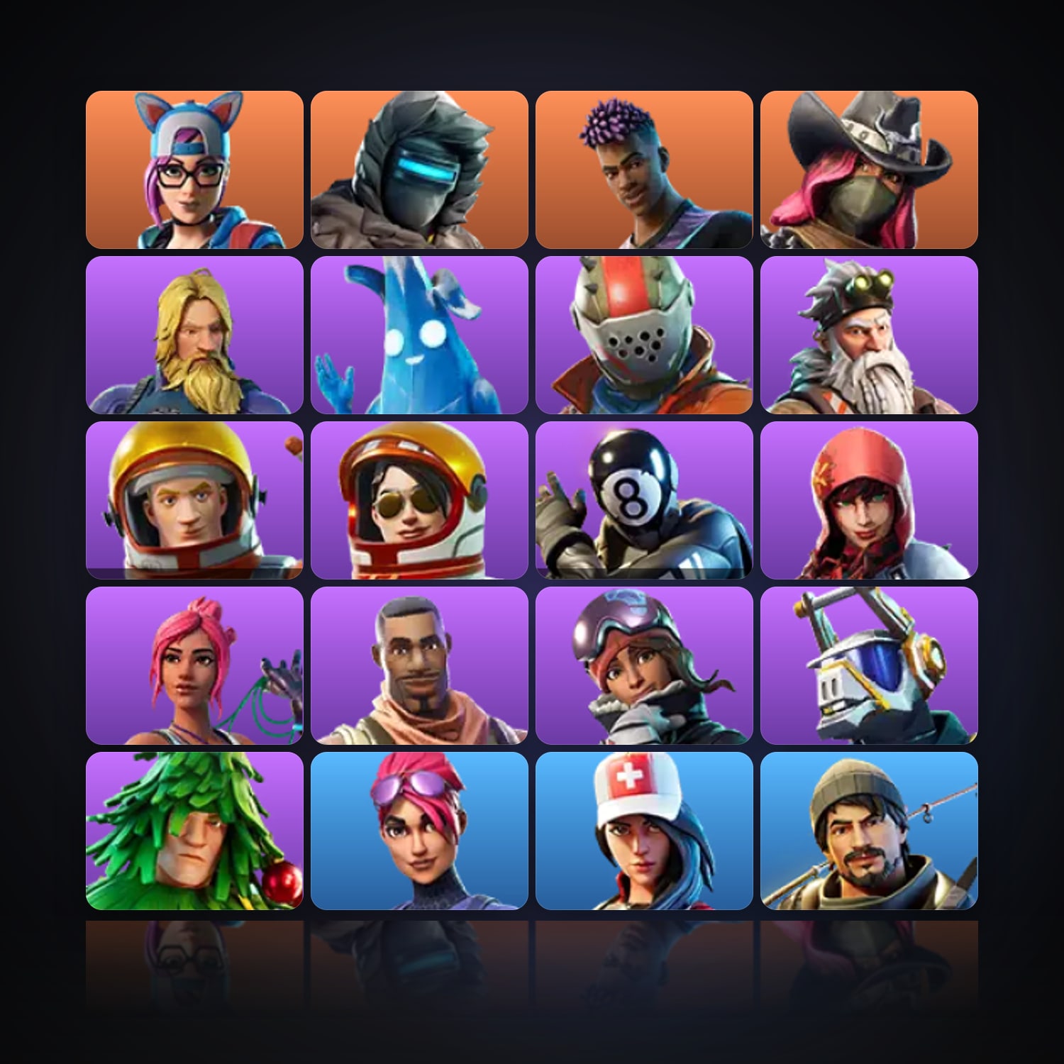 Fortnite | 24 Skins | 100 V-Bucks | Level 846 | 62 Wins — HabibiAccounts