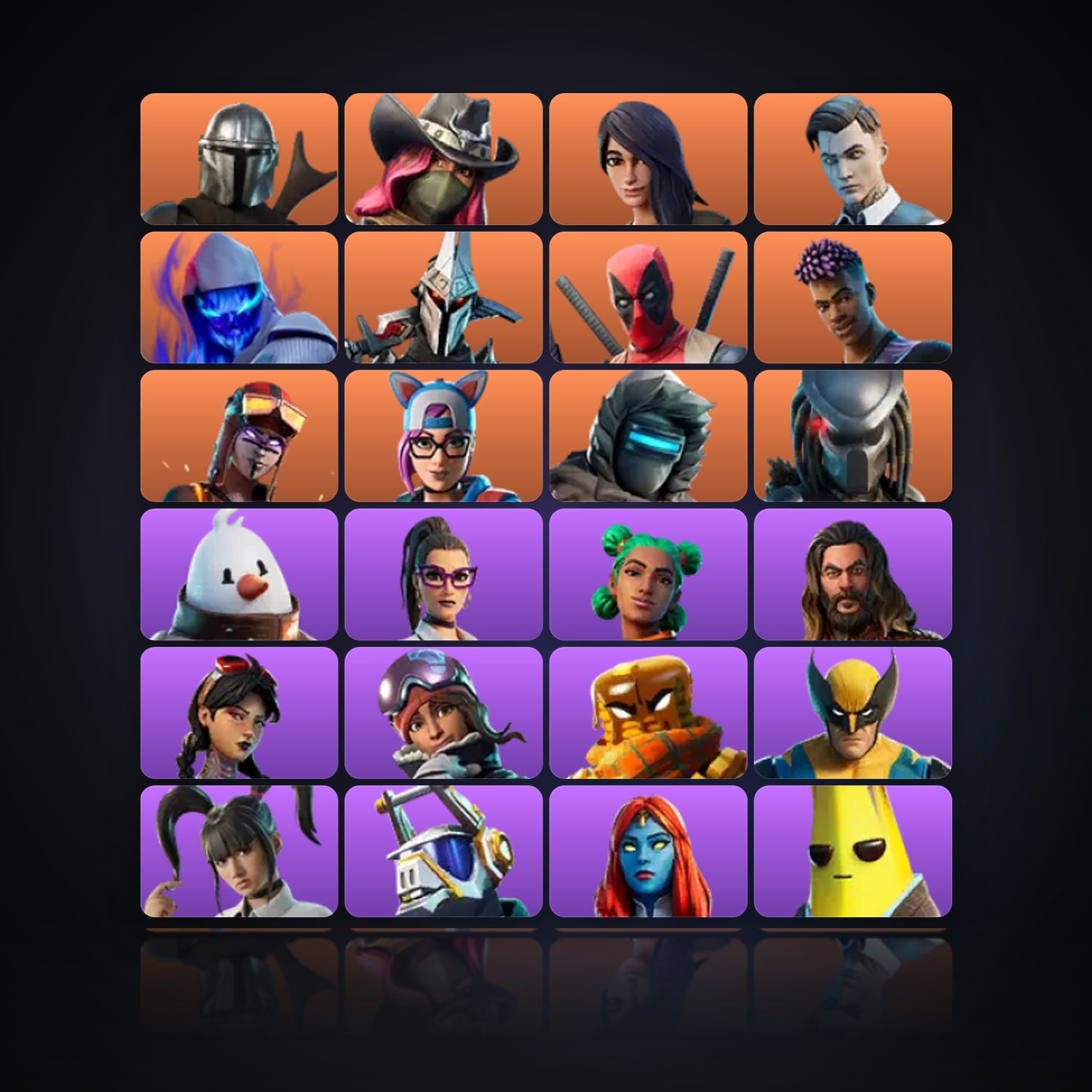 Fortnite | 73 Skins | 300 V-Bucks | Level 1522 | 102 Wins — HabibiAccounts
