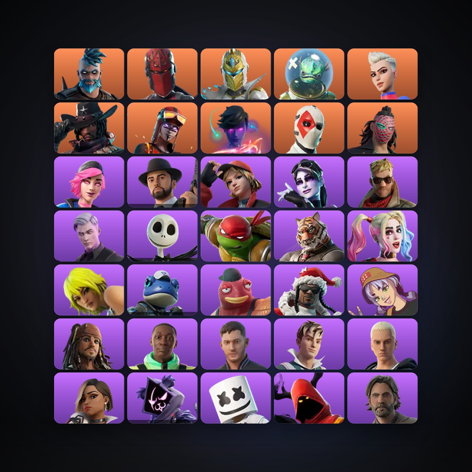 Fortnite | 68 Skins | 250 V-Bucks | Level 1001 | 60 Wins — HabibiAccounts