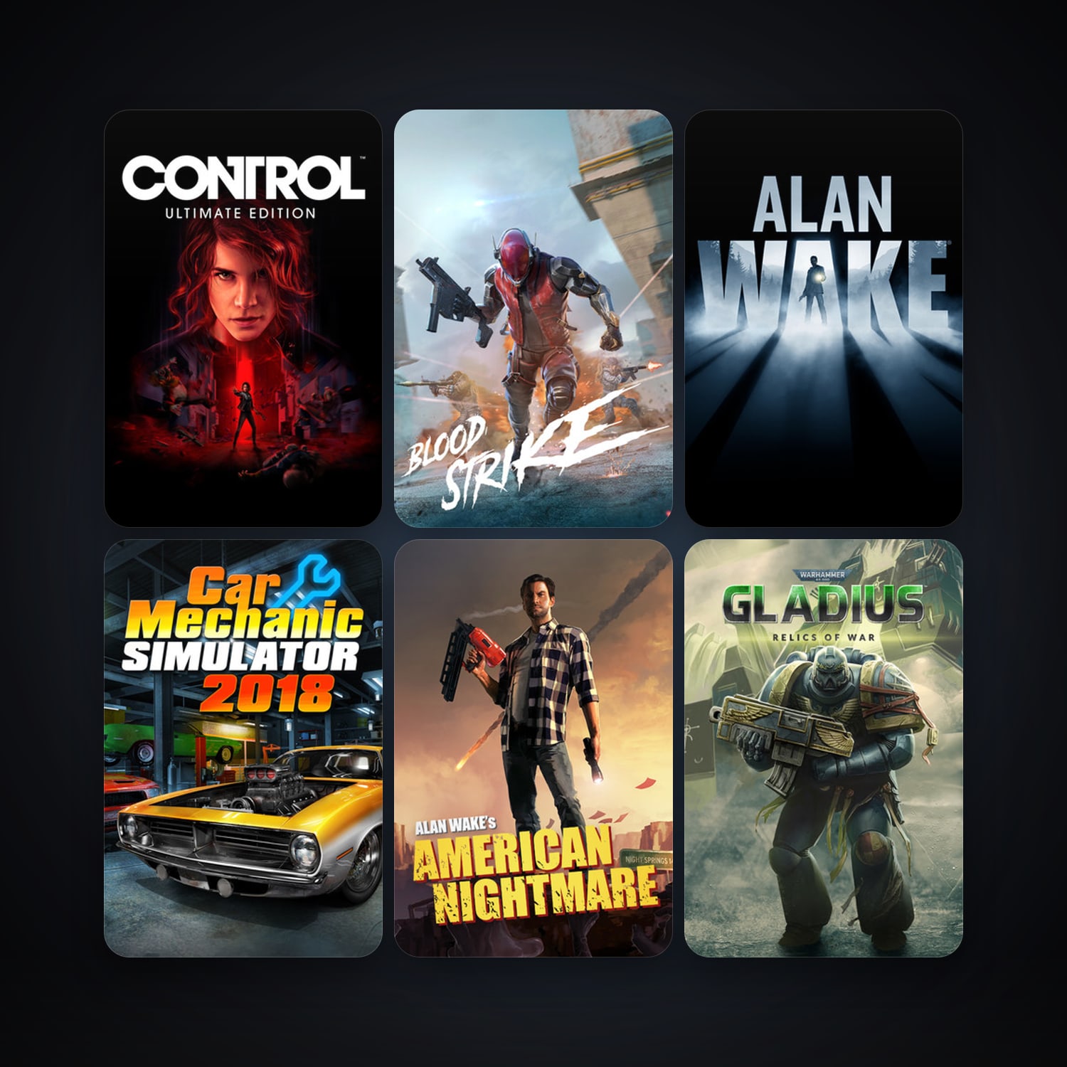 Alan Wake + Alan Wake's American Nightmare, 17 games, clean — HabibiAccounts