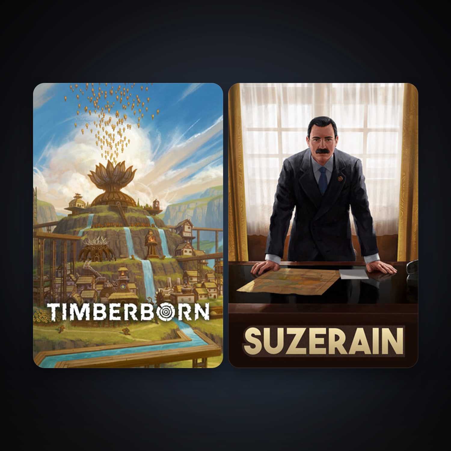 هالحساب ستيم فلين، Timberborn وSuzerain، 2 لعبة، صامد واضح — HabibiAccounts