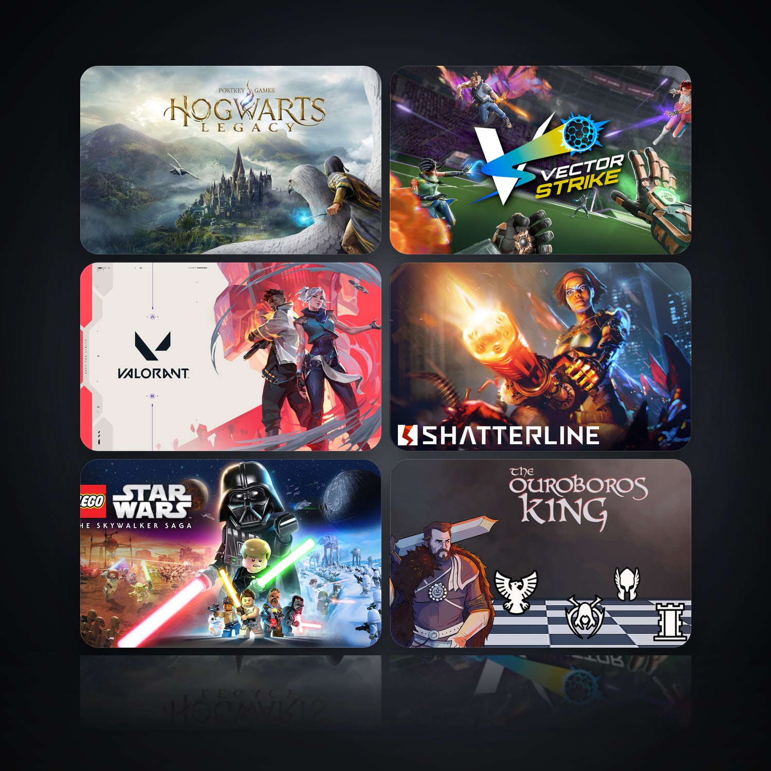Hogwarts Legacy & Vector Strike | 95 Games — HabibiAccounts