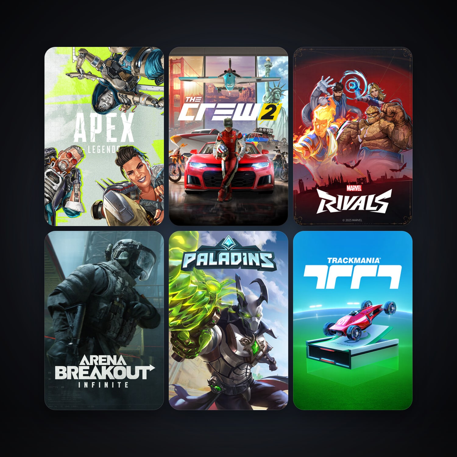 Paladins + The Crew 2, 11 games, clean — HabibiAccounts