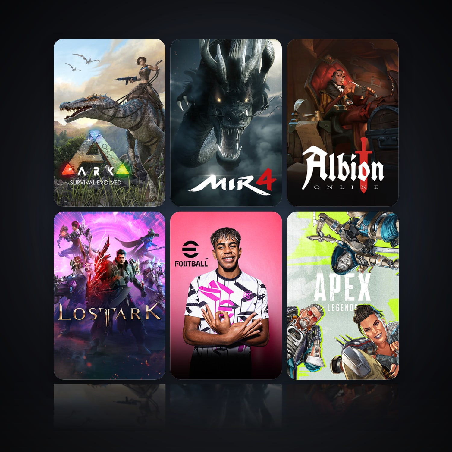 ARK: Survival Evolved & MIR4 | 12 Games | Clean — HabibiAccounts