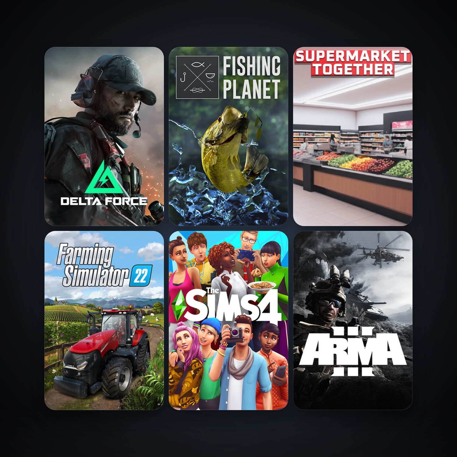 Arma 3 + DCS World Steam Edition, 16 games, clean — HabibiAccounts
