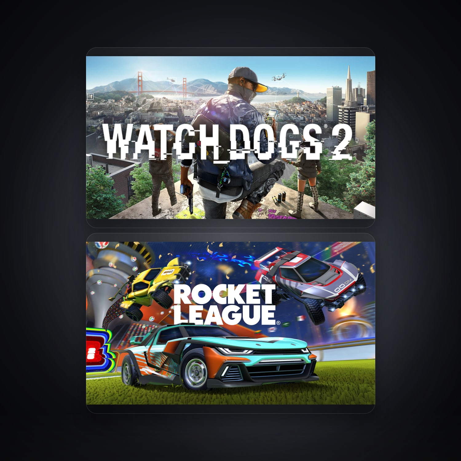 Watch Dogs 2 & Rocket League | 2 Games — HabibiAccounts