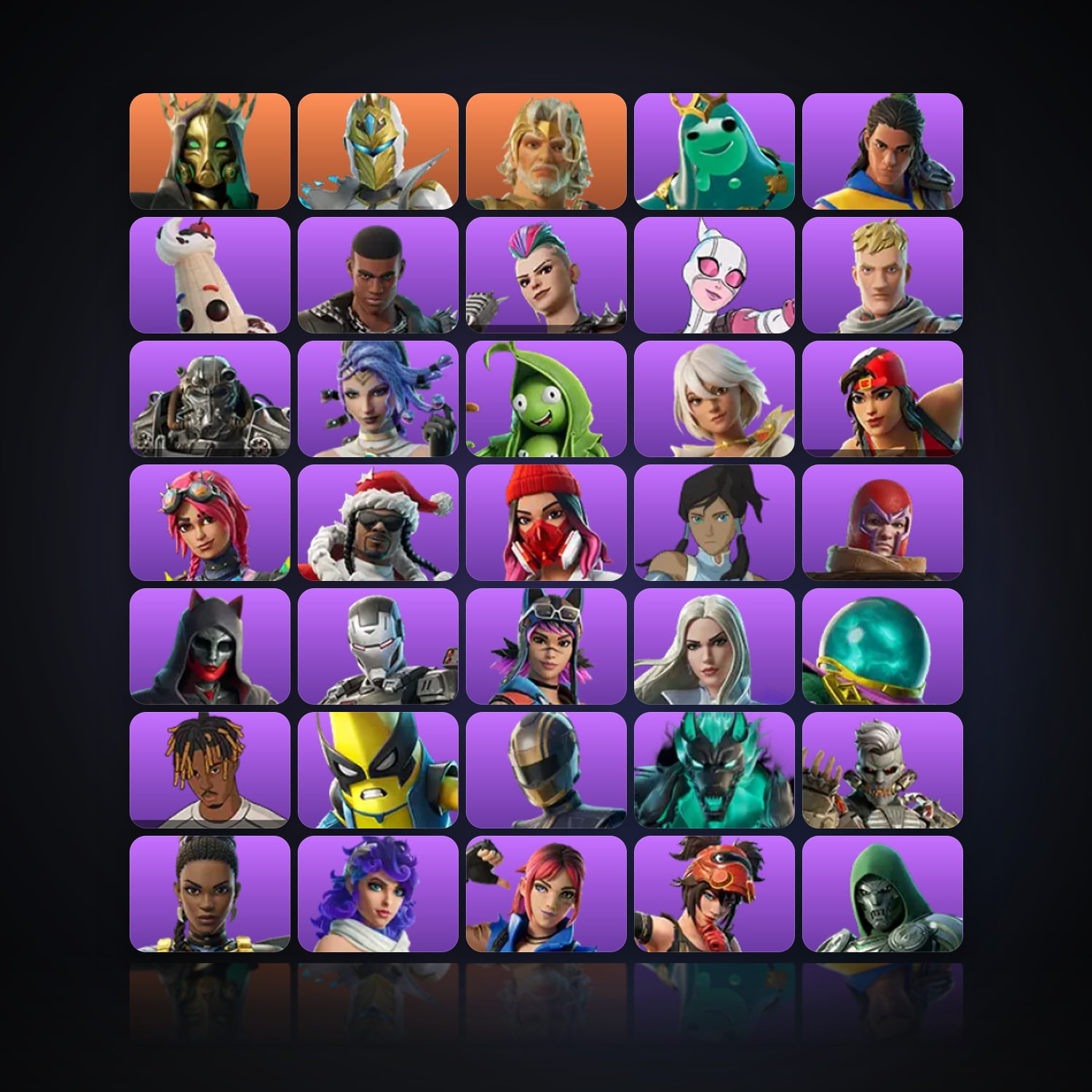 Fortnite | 41 Skins | 100 V-Bucks | Level 1127 | 59 Wins — HabibiAccounts