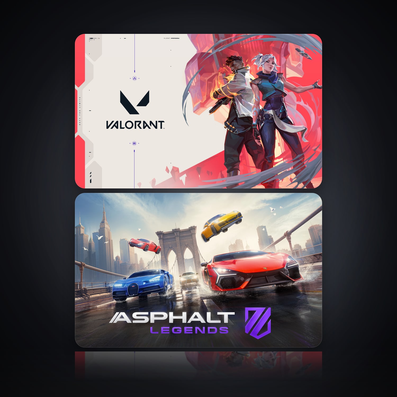 VALORANT & Asphalt Legends Unite | 2 Games — HabibiAccounts