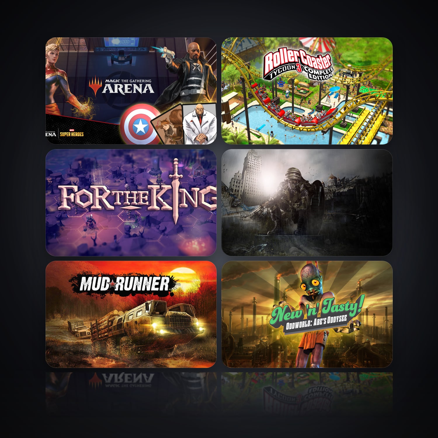 هالحساب إبك فيه Magic The Gathering Arena وRollerCoaster Tycoon 3: Complete Edition، RO، 74 ألعاب — HabibiAccounts
