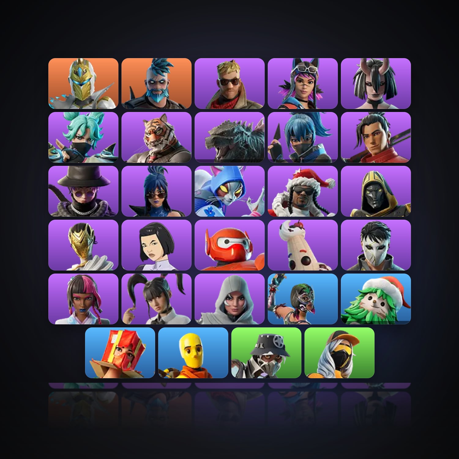Fortnite | 29 Skins | 500 V-Bucks | Level 985 | 103 Wins — HabibiAccounts