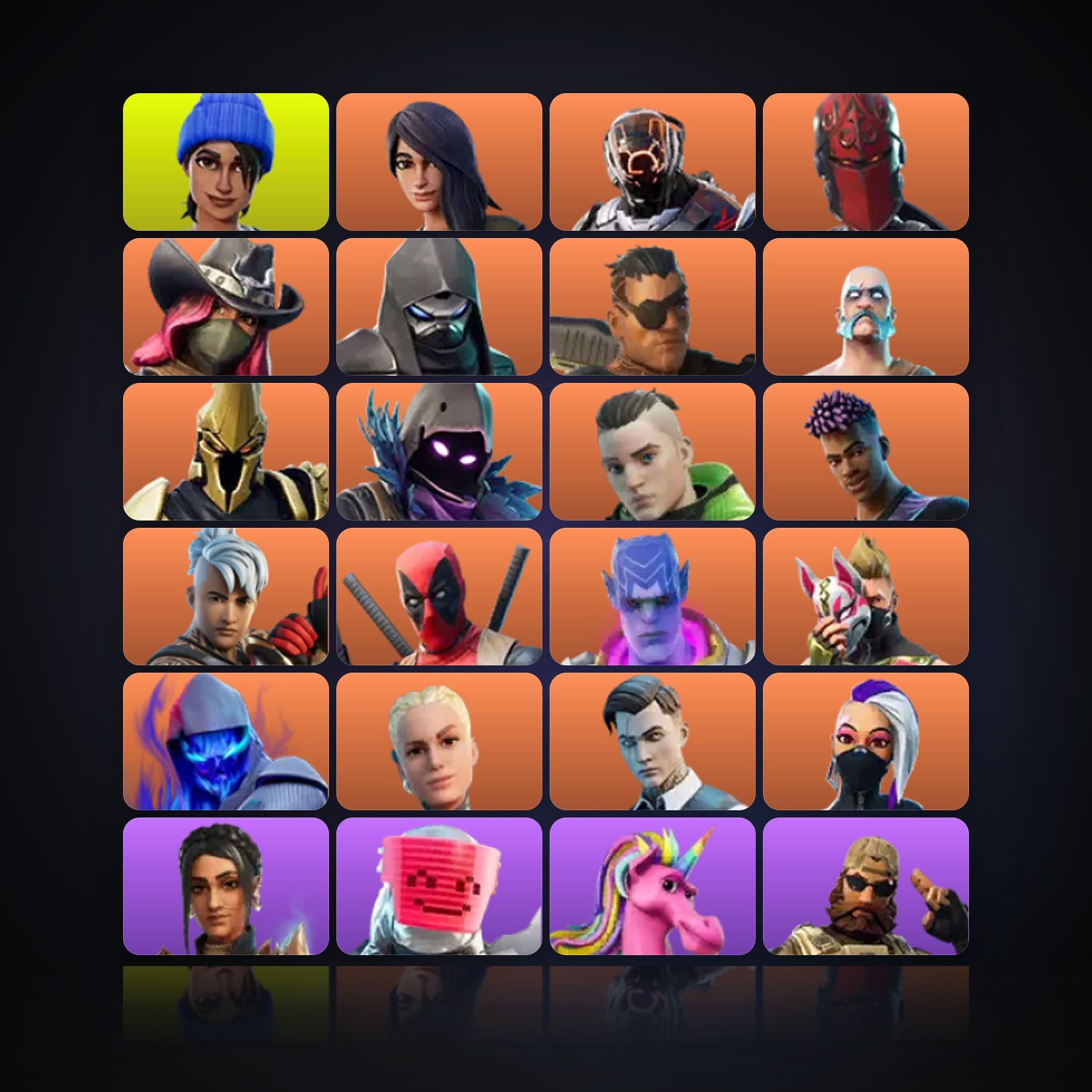 Fortnite | 114 Skins | 2K V-Bucks | Level 4247 | 643 Wins — HabibiAccounts