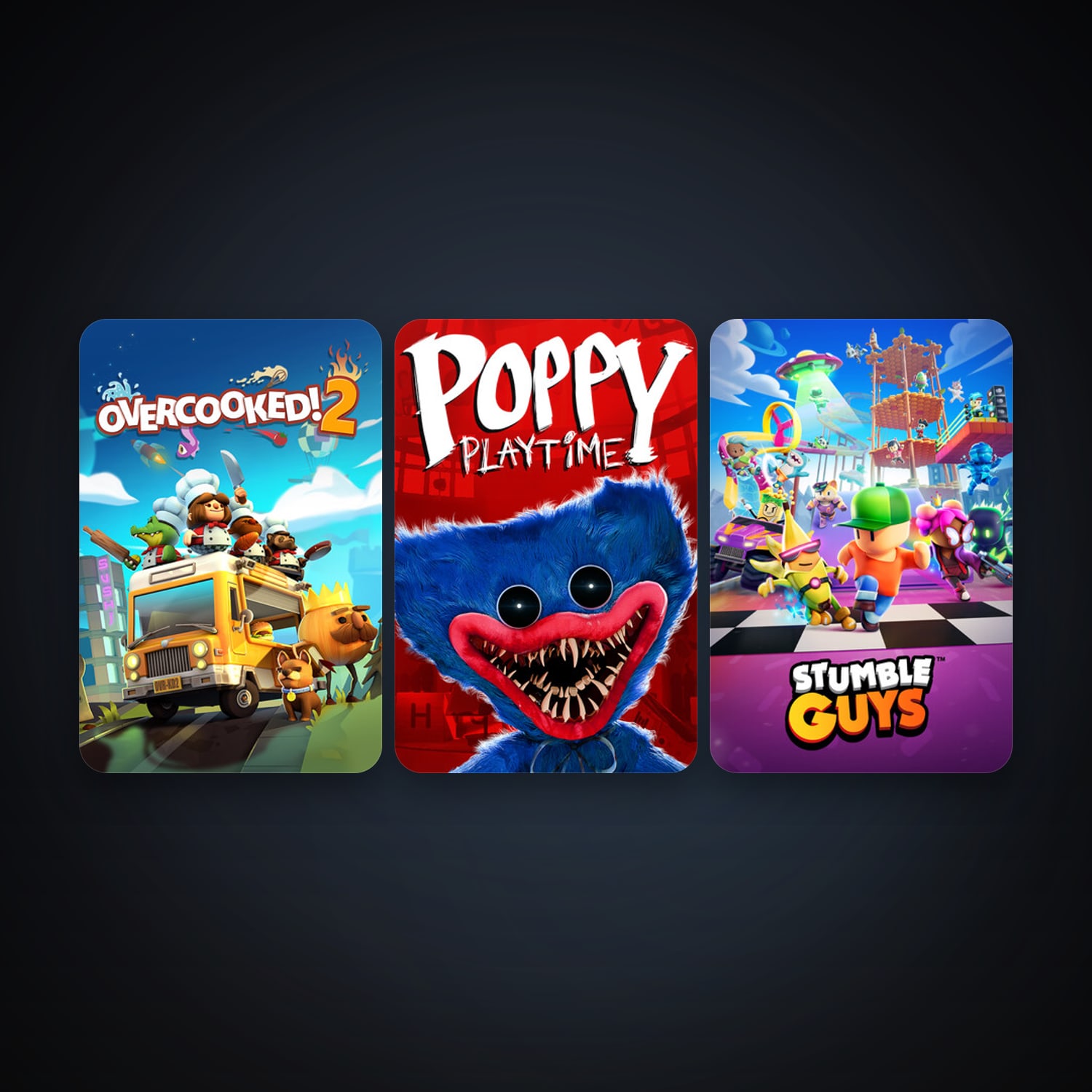 Overcooked! 2 & Poppy Playtime — HabibiAccounts