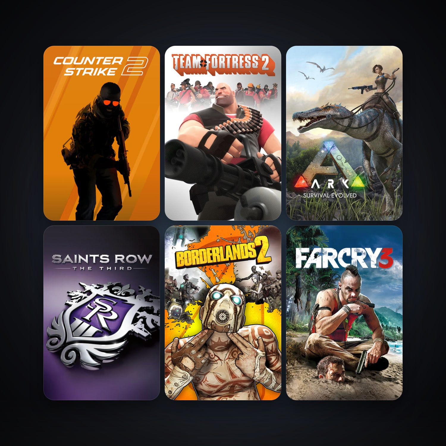Team Fortress 2 + CS2 Prime, 33 games, Steam 12, clean — HabibiAccounts