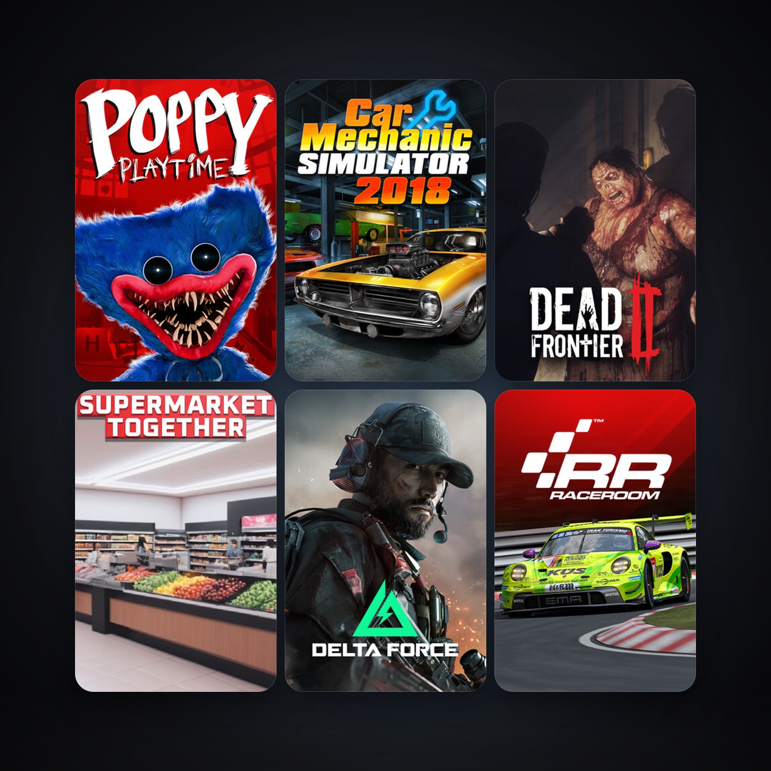 RaceRoom Racing Experience + Car Mechanic Simulator 2018, 9 games, clean — HabibiAccounts