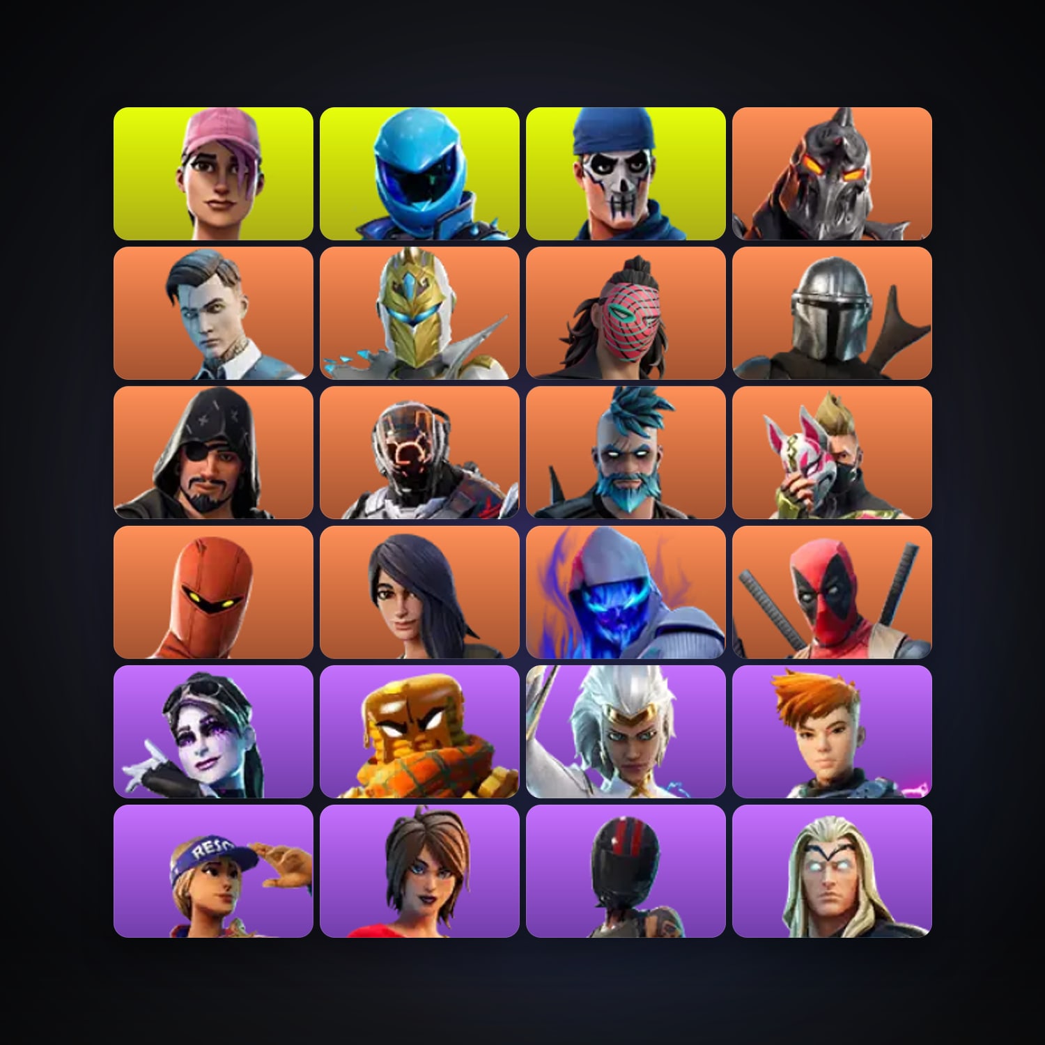 Fortnite | 91 Skins | 550 V-Bucks | Level 2607 | 244 Wins — HabibiAccounts