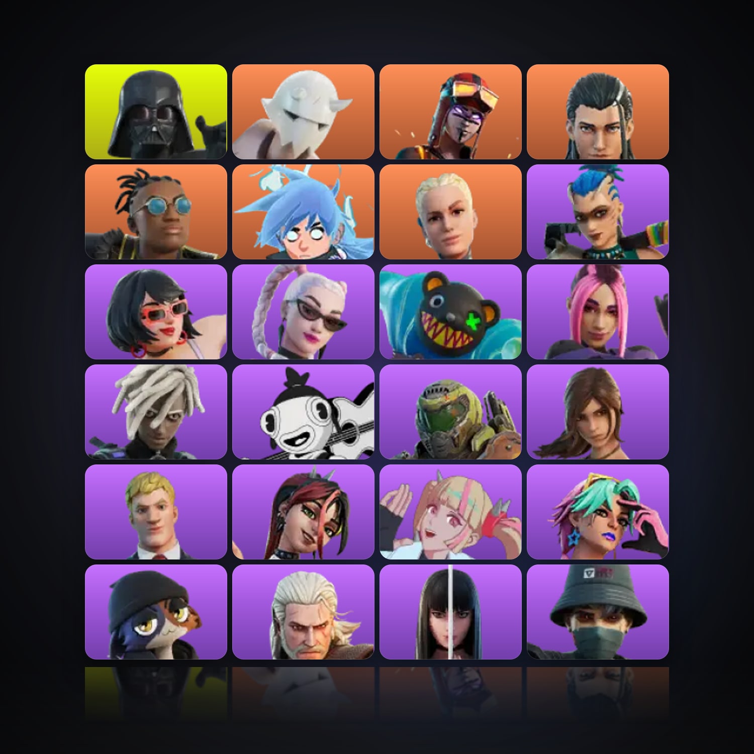 هالحساب فورتنايت، لوكر 44 سكن، لفل 693، 25 فوز — HabibiAccounts