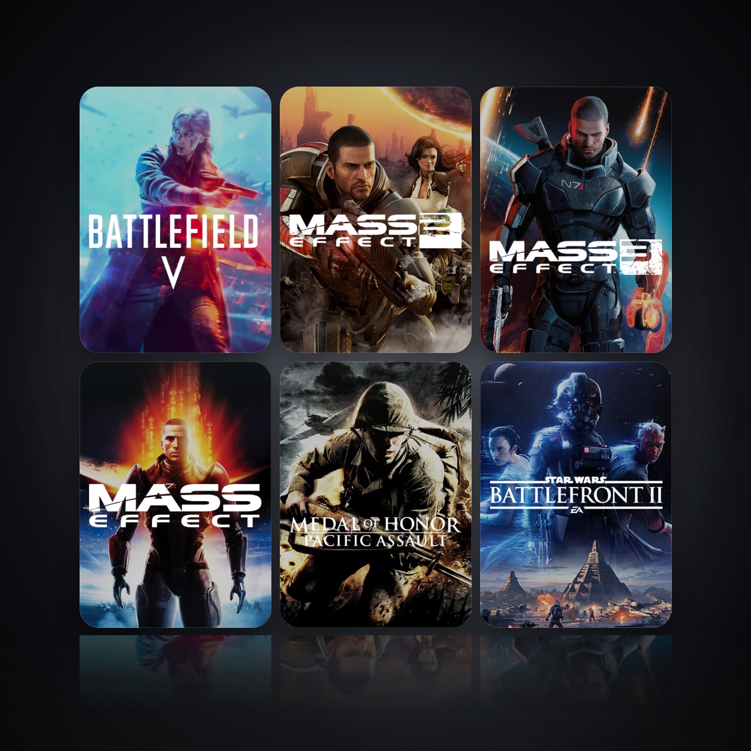Battlefield V & Mass Effect 2 (2010) | 7 Games — HabibiAccounts