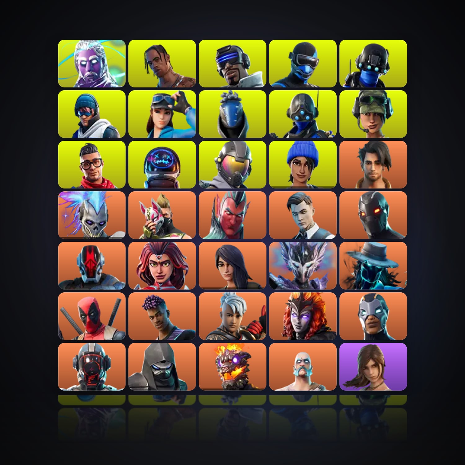 Fortnite | 103 Skins | 150 V-Bucks | Level 1180 | 151 Wins — HabibiAccounts