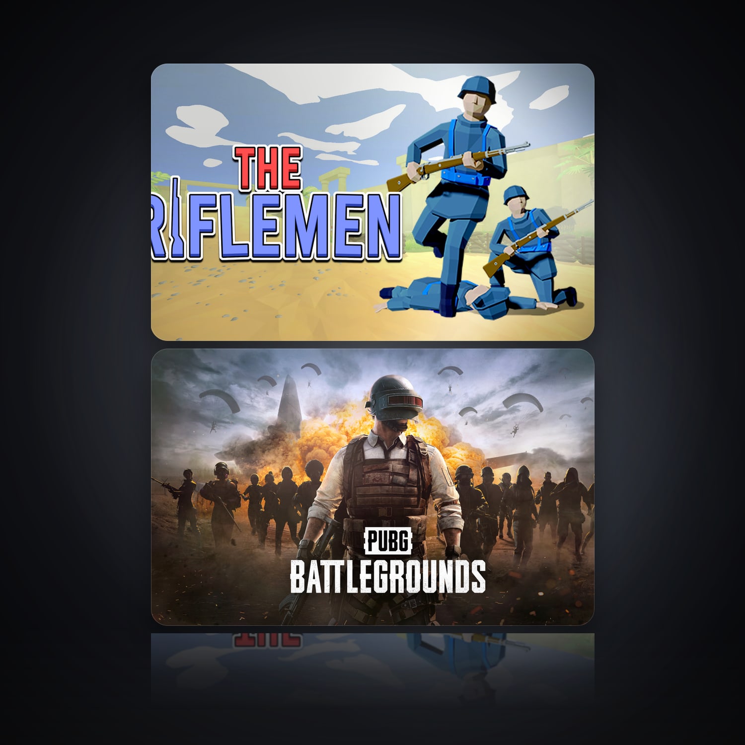 The Riflemen & PUBG: BATTLEGROUNDS | 2 Games — HabibiAccounts