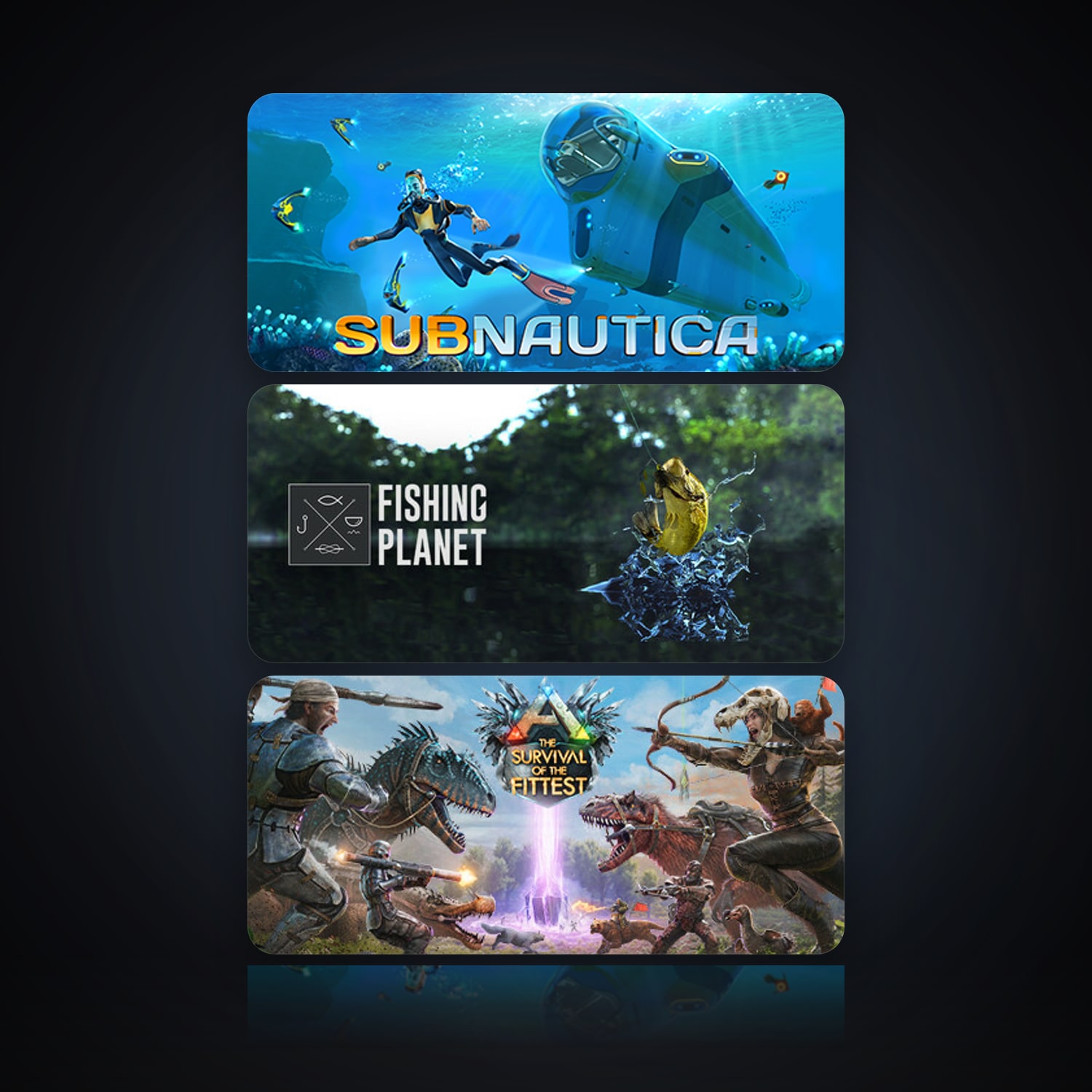 هالحساب ستيم فلين، Subnautica وFishing Planet، 5 لعبة، صامد واضح — HabibiAccounts