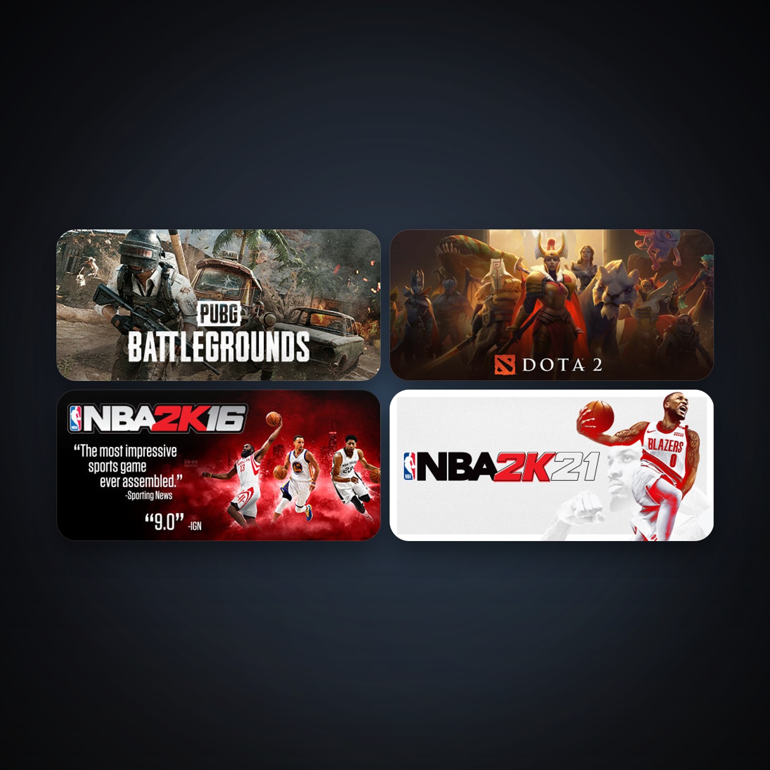 Dota 2 + NBA 2K16, 10 games, clean — HabibiAccounts