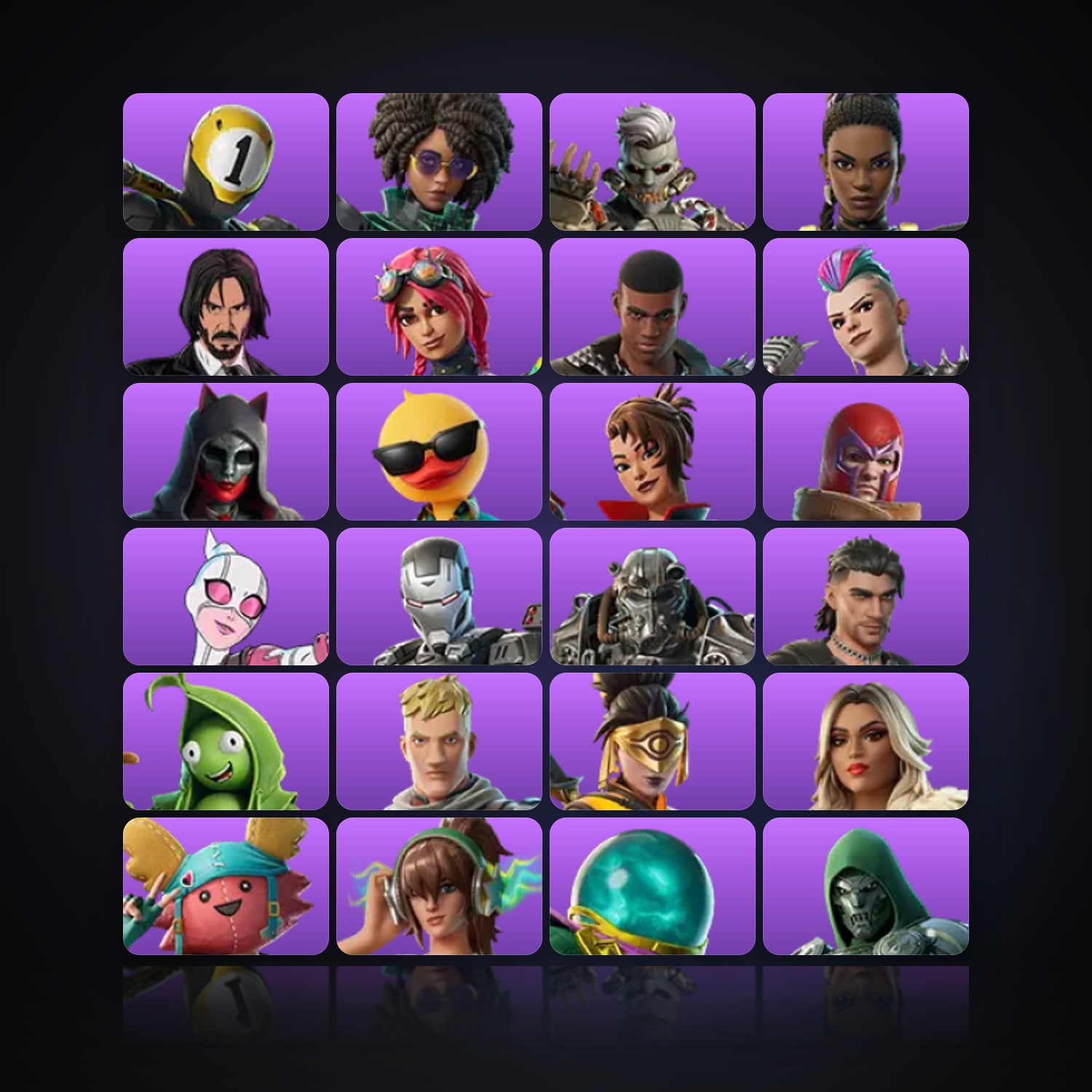 Fortnite | 38 Skins | 750 V-Bucks | Level 1634 | 142 Wins — HabibiAccounts