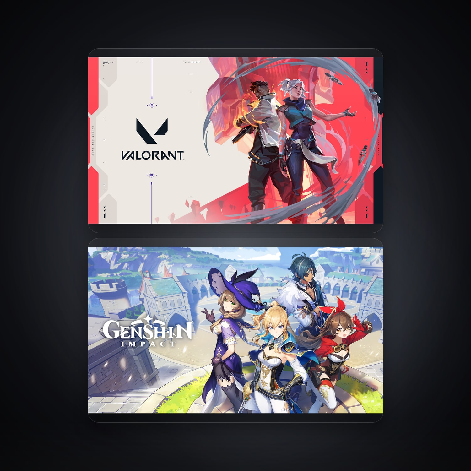 VALORANT & Genshin Impact | 2 Games — HabibiAccounts