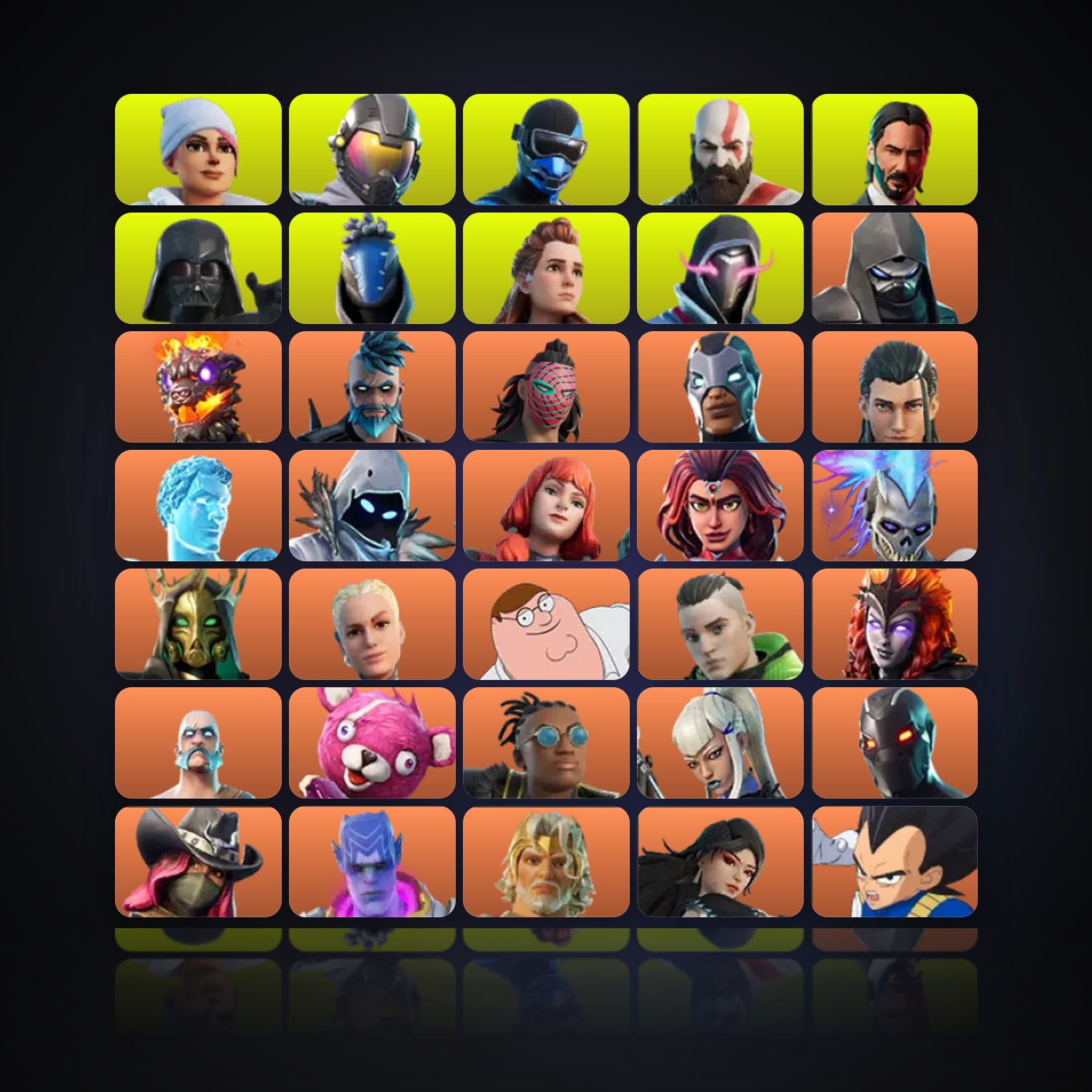 Fortnite | 344 Skins | 1.1K V-Bucks | Level 3691 | 200 Wins — HabibiAccounts