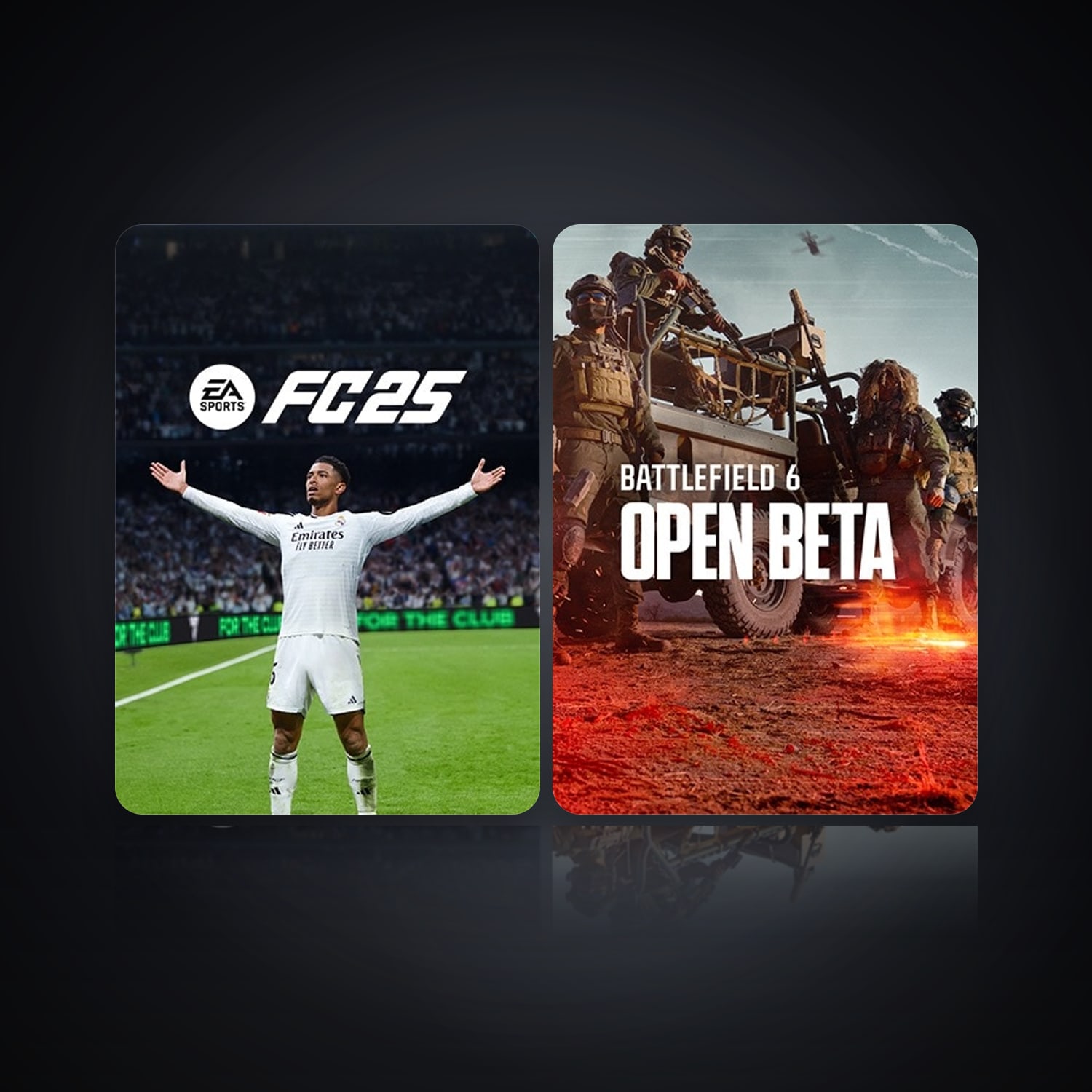 EA SPORTS FC 25 & Battlefield 6 Open Beta | 2 Games — HabibiAccounts