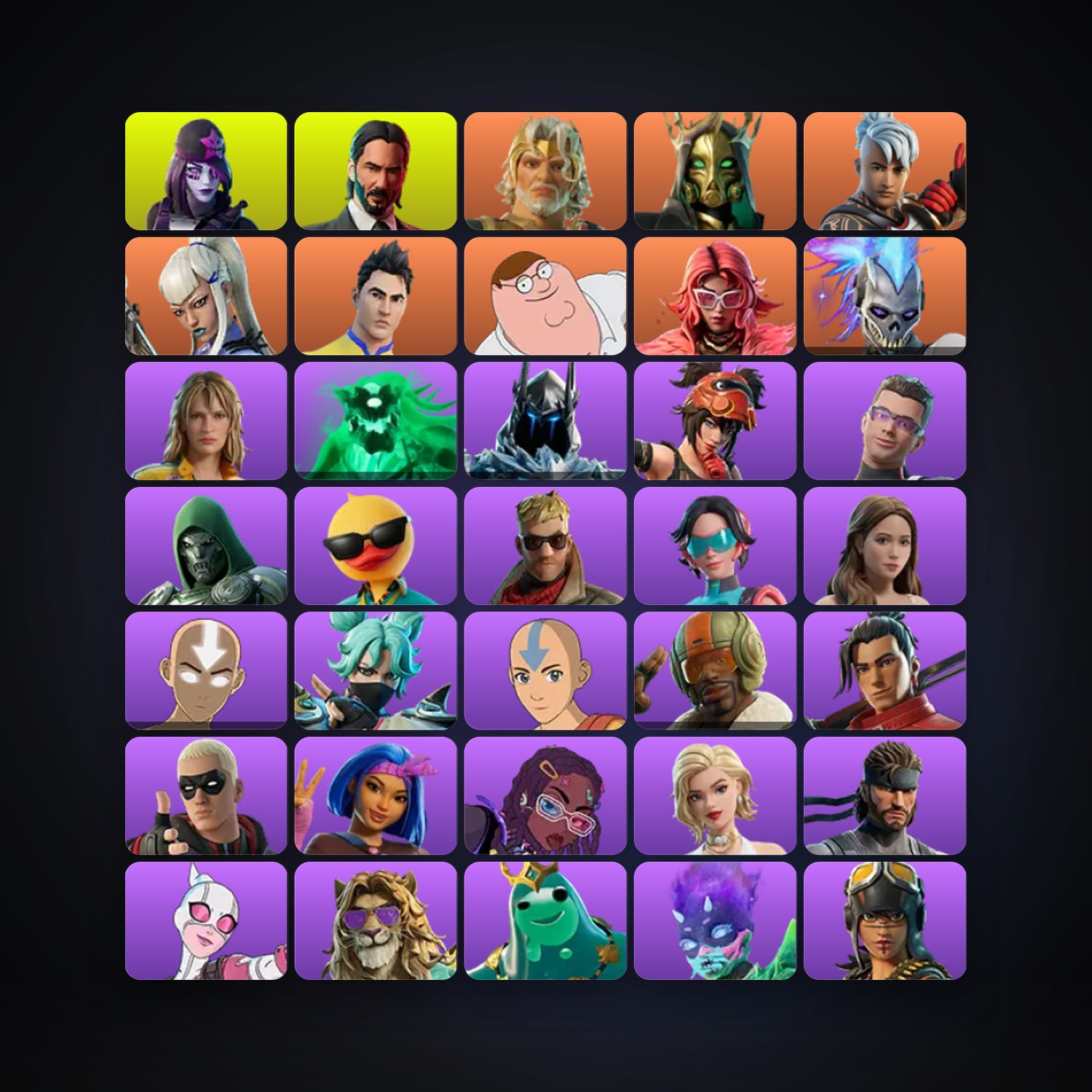 Fortnite locker — 149 skins — 1.8K V-Bucks — lvl 1945 — HabibiAccounts