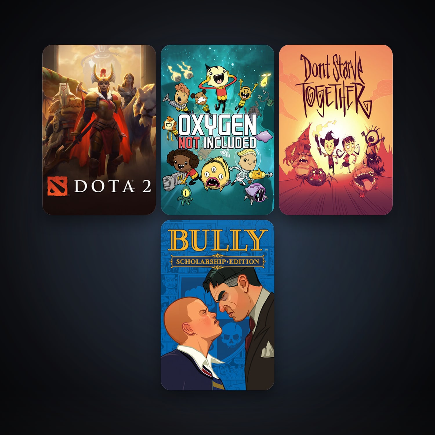 Dota 2 + Bully: Scholarship Edition, 7 games, clean — HabibiAccounts