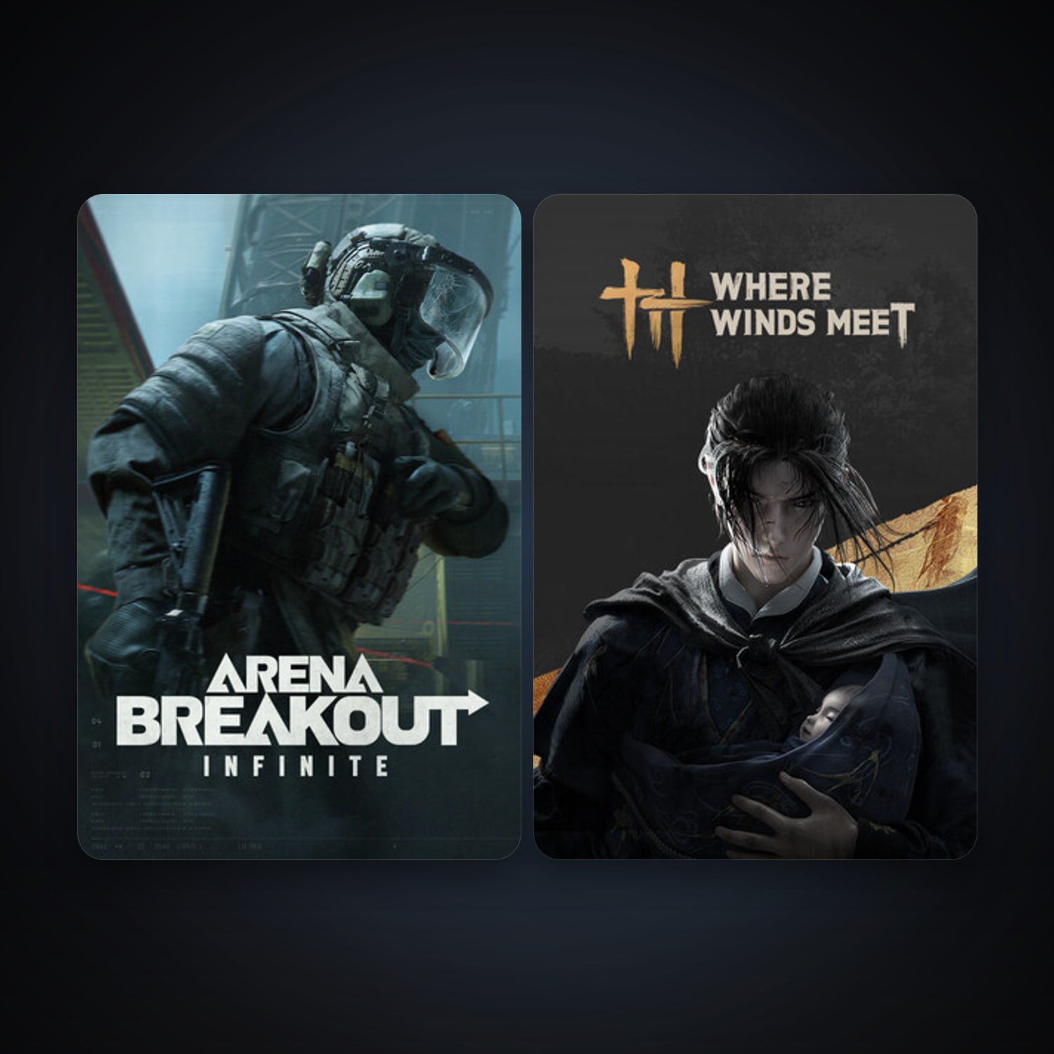 هالحساب ستيم فلين، Arena Breakout: Infinite وWhere Winds Meet، 3 لعبة، صامد واضح — HabibiAccounts