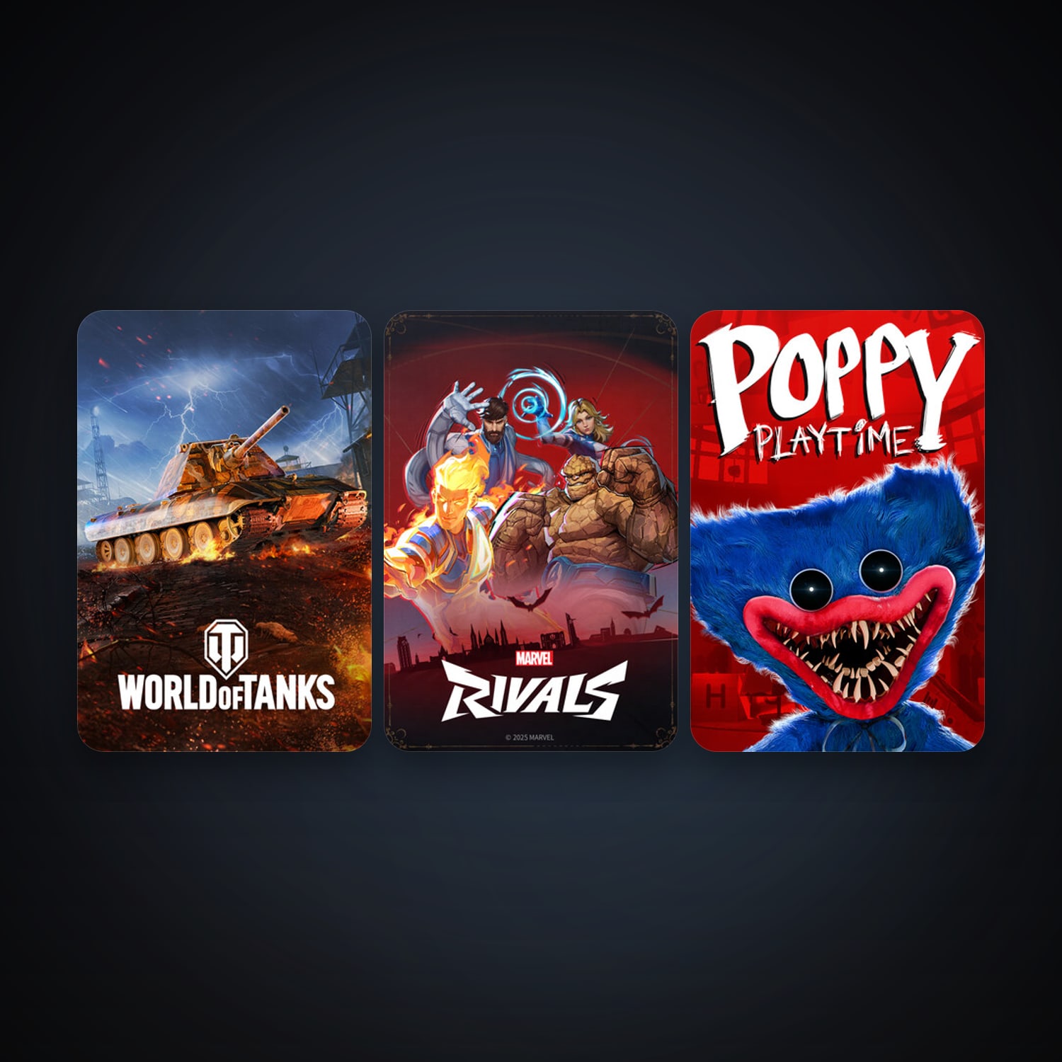 World of Tanks + Poppy Playtime, 11 games, clean — HabibiAccounts