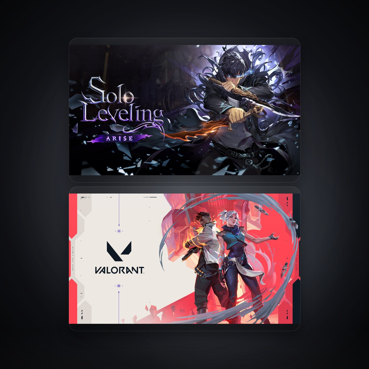 Solo Leveling:Arise & VALORANT | 2 Games — HabibiAccounts