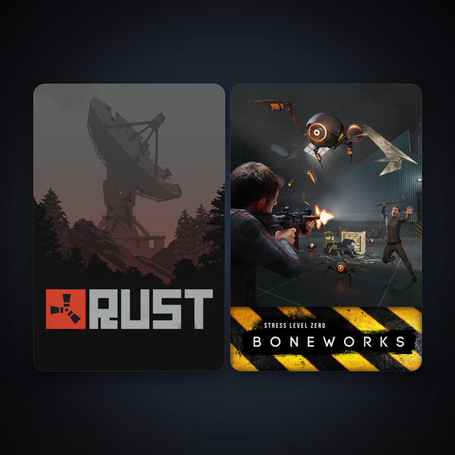 Rust + BONEWORKS, 3 games, clean — HabibiAccounts