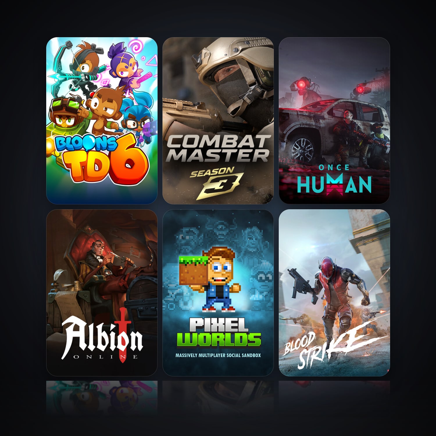 Bloons TD 6 & Combat Master: Season 1 | 19 Games | Clean — HabibiAccounts