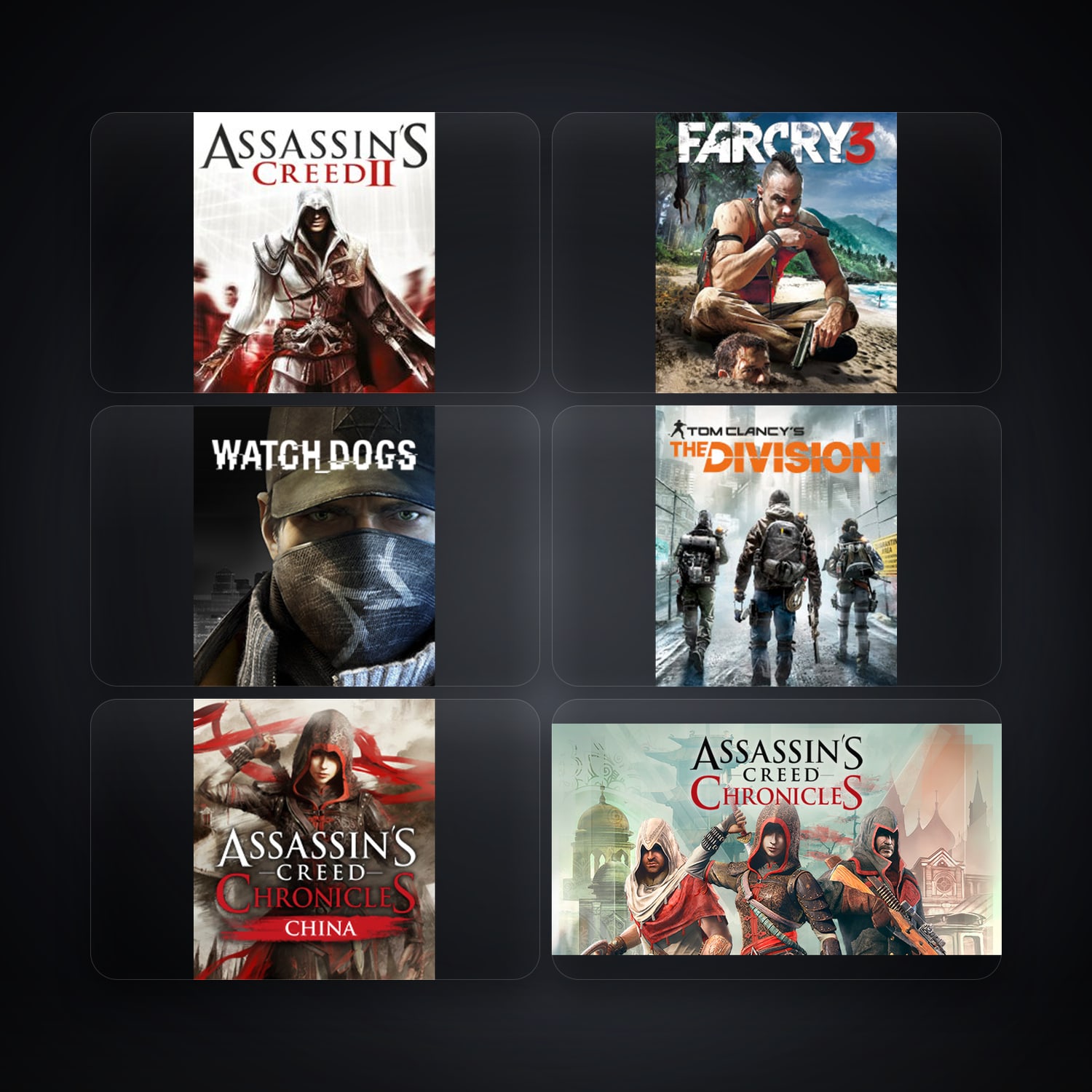 Ubisoft Assassin's Creed II + Far Cry 3 Deluxe Edition — BR — 10 games — HabibiAccounts